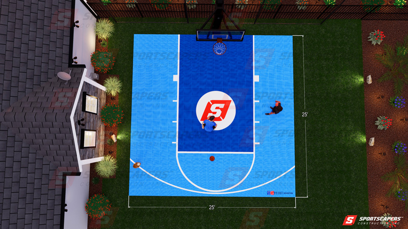 Basketball Sport Court 25' x 25' 3 Basketball Sport Court 25' x 25' - Image 3