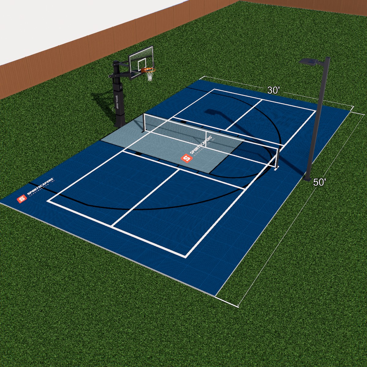 Basketball Sport Court 30'x50' 4 Basketball Sport Court 30'x50' - Image 4