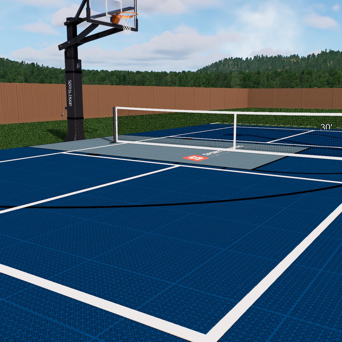 Basketball Sport Court 30'x50' 3 Basketball Sport Court 30'x50' - Image 3
